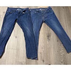 Bonobos Men’s Jeans Lot 2 Pairs Blue Denim Size 38x34 Classic Straight Fit